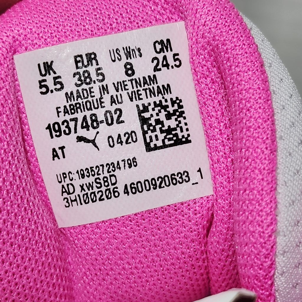 Women's Puma Softride Sneakers, Size 8, White & Pink - New whitout tags - Picture 8 of 11